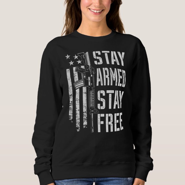 Sudadera Permanecer Armado Permanecer Libre  Pro Armas AR15 (Anverso)