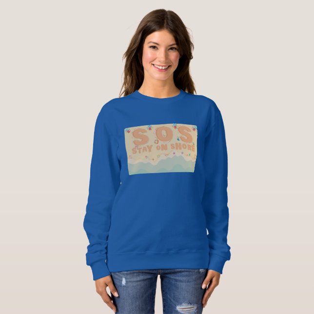 Sudadera Permanecer En La Costa (Anverso completo)