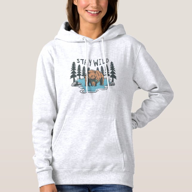 Sudadera Permanecer salvaje (Anverso)
