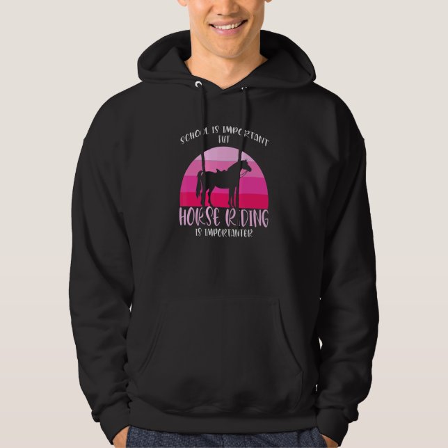 Sudadera Pero Montar Caballos Es Importante (Anverso)