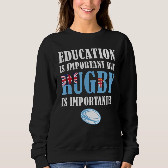 Sudadera Pero Rugby es importante Fiji Rugby 1 (Anverso)