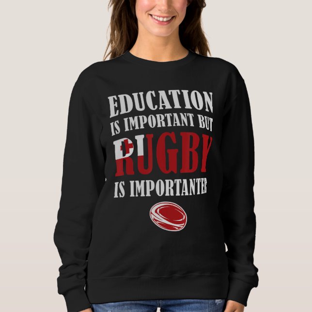 Sudadera Pero Rugby es importante Tonga Rugby (Anverso)