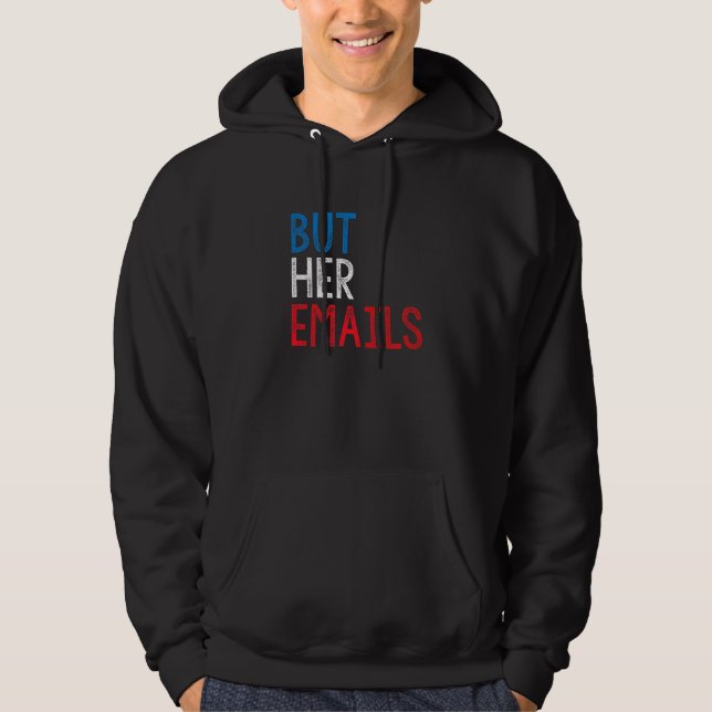 Sudadera Pero Sus Correos electrónicos Bandera de EE. UU.   (Anverso)