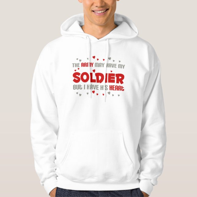 Sudadera Pero tengo su corazón - ejército (Anverso)