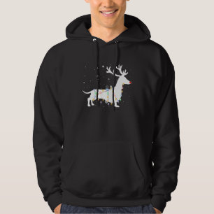 Sudadera Perrito Funny Dachshund Arbol Luces Navidad Navida
