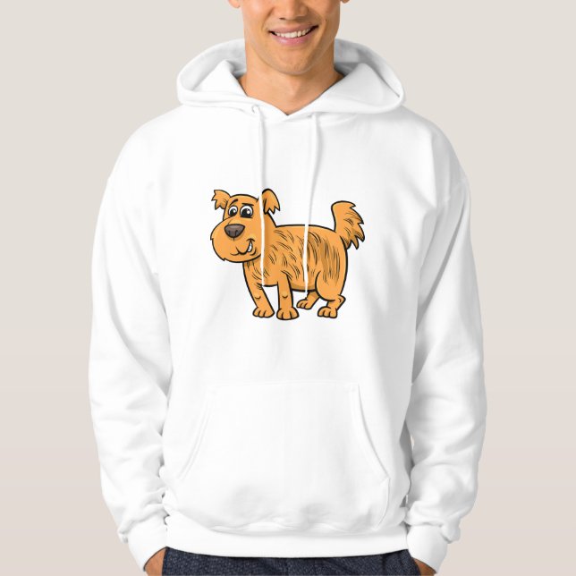 Sudadera Perrito Naranja Desgreñado (Anverso)