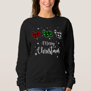 Sudadera Perrito Shih Tzu Cuadros de Búfalo Navidad