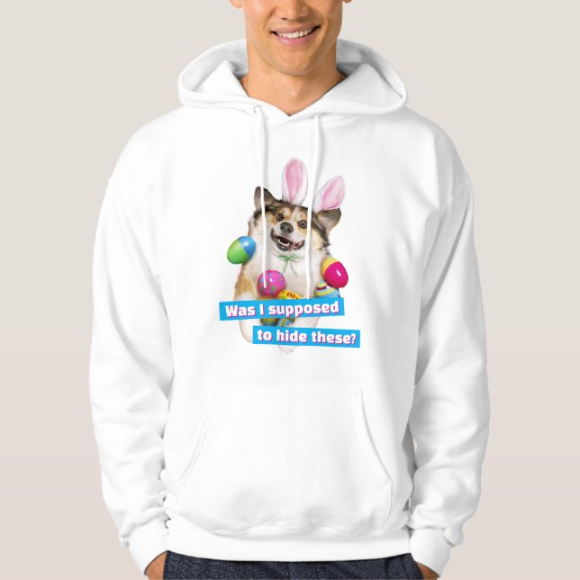 Sudadera Perro acostado sobre huevos de Pascua (Anverso)