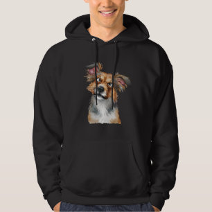 Sudadera Perro acuarela confundido con perro sorprendido ne