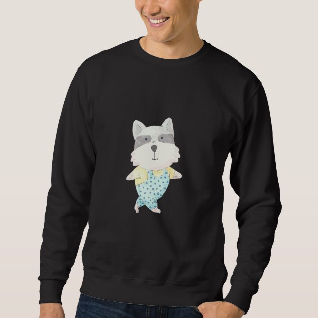 Sudadera Perro adorable acuarela (Anverso)