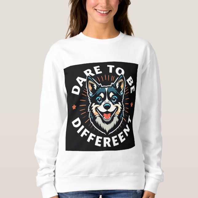 Sudadera Perro Alegre Con Texto Motivacional (Anverso)
