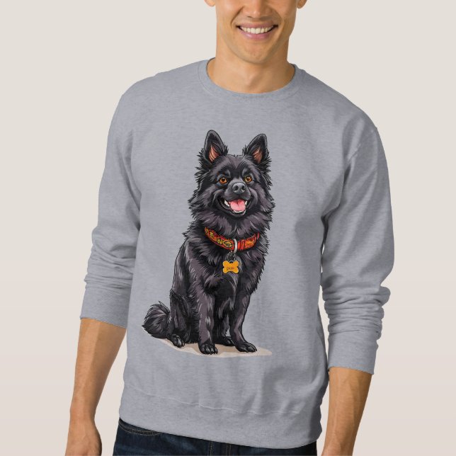 Sudadera Perro alegre de estilo cartoon (Anverso)