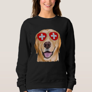 Sudadera Perro amarillo Labrador recuperador perro Bandera 