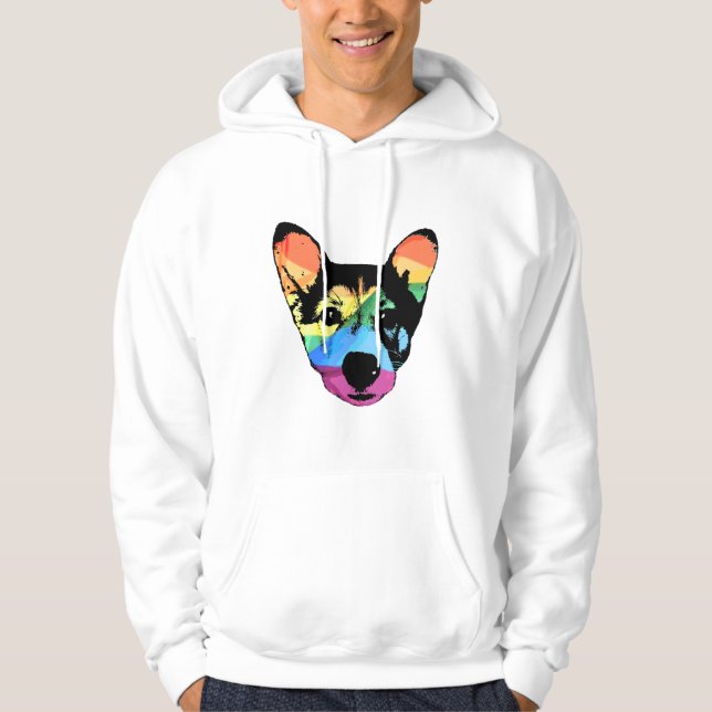Sudadera Perro arcoiris, camiseta (Anverso)