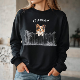 Sudadera Perro Asomándose Personalizable
