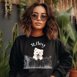 Sudadera Perro Asomándose Personalizable