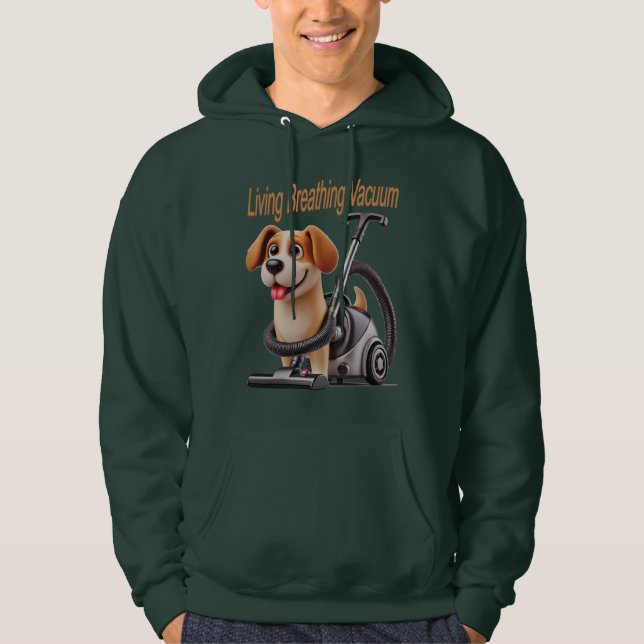 Sudadera Perro Aspiradora Vivo Respirando (Anverso)