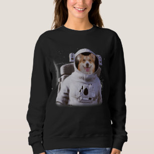Sudadera Perro astronauta Corgi Profundo en el espacio cósm