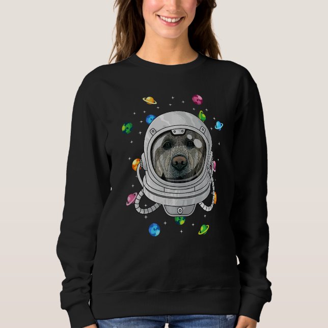 Sudadera Perro Astronauta Golden Retriever Profundo En Cosm (Anverso)