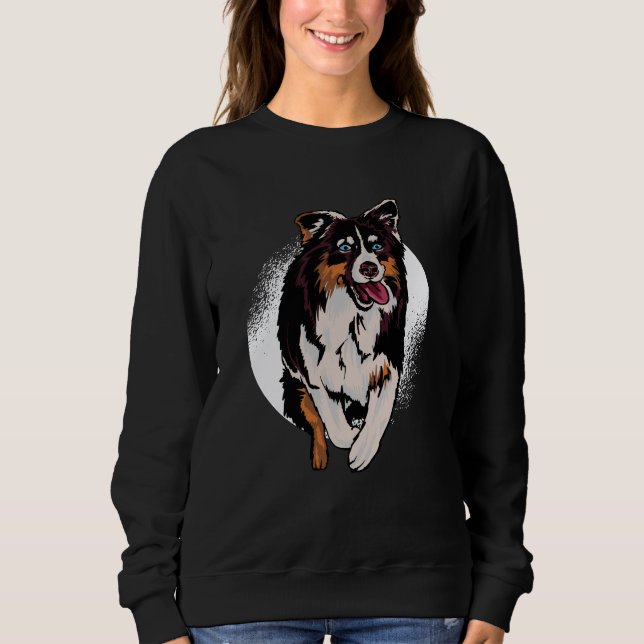 Sudadera Perro Australiano Pata de Ganado Divertida (Anverso)