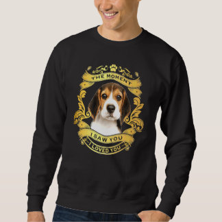 Sudadera Perro Beagle En El Momento En Que Te Vi
