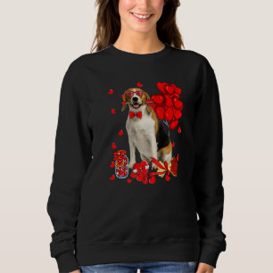 Sudadera Perro Beagle Lindo Corazón Divertido Día de San Va