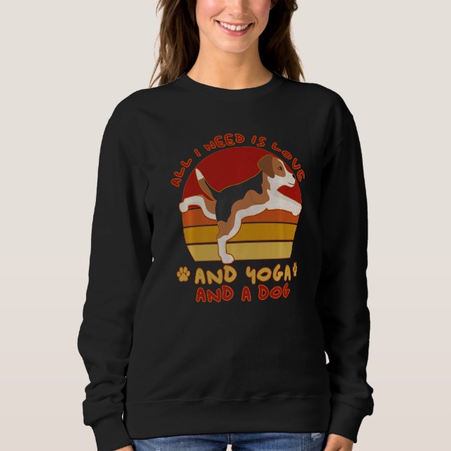 Sudadera Perro Beagle Perro Beagle Perrito Dueño De Yoga Pe (Anverso)