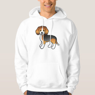 Sudadera Perro Beagle, Personalizado Cute Tricolor