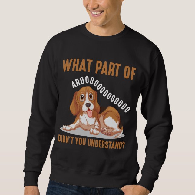 Sudadera Perro beagle porcino porcino porcino (Anverso)