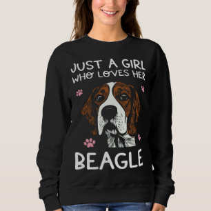 Sudadera Perro Beagle Solo Una Chica Que Ama Beagles