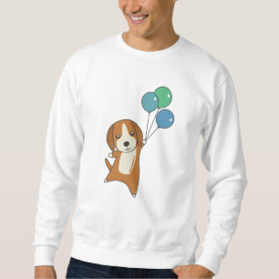Sudadera Perro Beagle vuela con globos