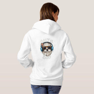 Sudadera Perro blanco y negro