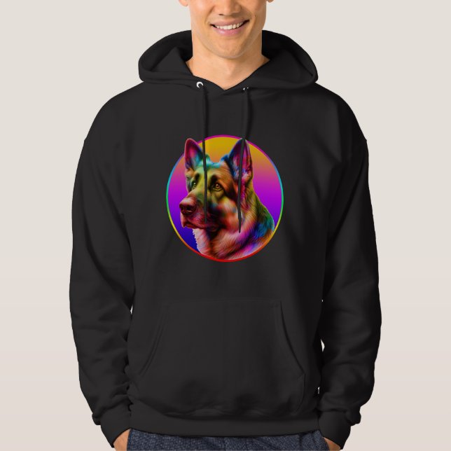 SUDADERA PERRO BONITO ARCOÍRIS COLORIDO (Anverso)