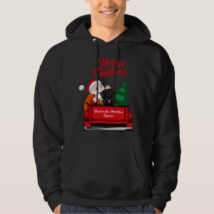 Sudadera Perro Bowier des Flanders con Camión Rojo Santa Cl