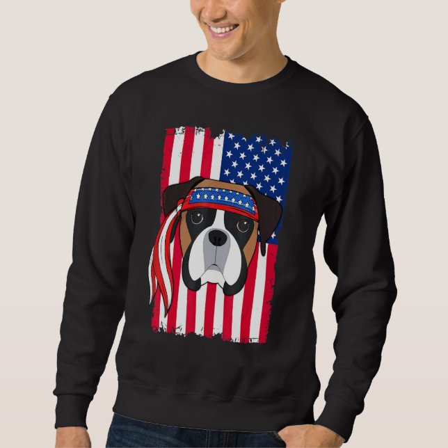 Sudadera Perro Boxer 2 (Anverso)