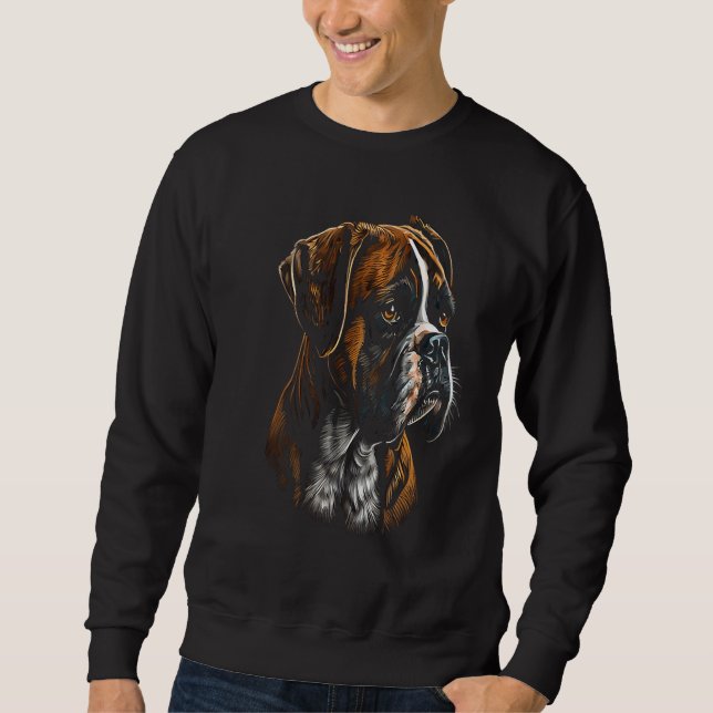 Sudadera Perro Boxer 27 (Anverso)