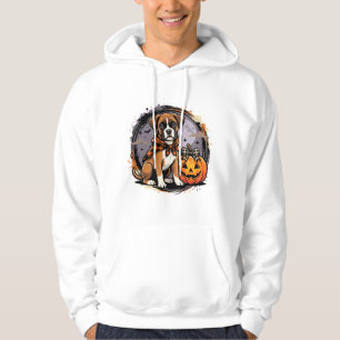 Sudadera Perro Boxer Halloween Calabaza Sublimación