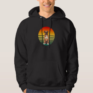 Sudadera Perro Boxer Puesta de sol