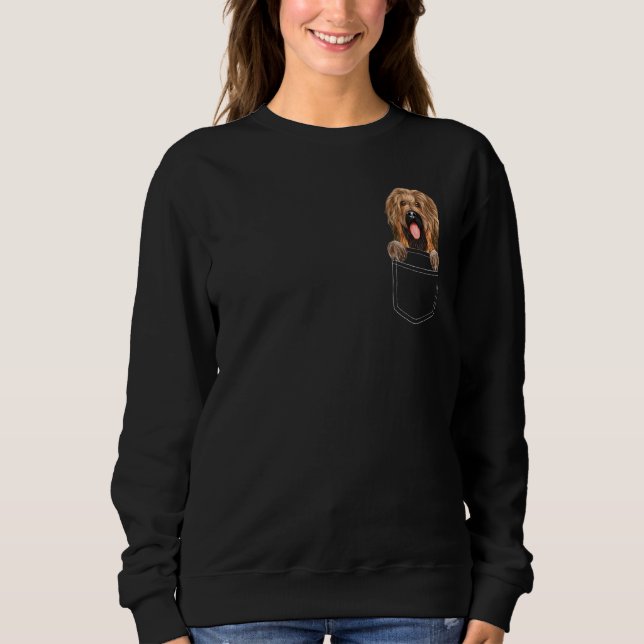 Sudadera Perro Briard En Perro De Bolsillo (Anverso)