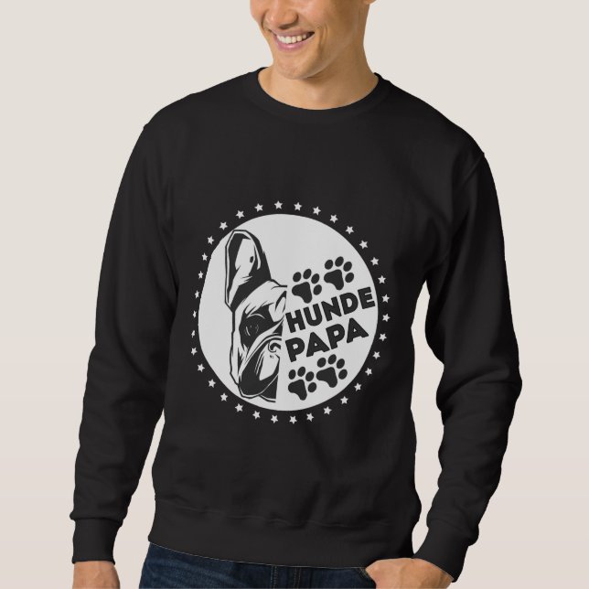 Sudadera Perro Bulldog francés papá perro perro amor (Anverso)