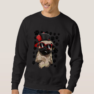 Sudadera Perro Bulldog inglés cute la pierna de un perro