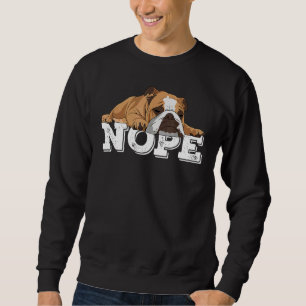 Sudadera Perro Bulldog inglés perezoso