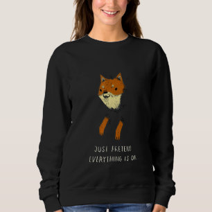 Sudadera Perro Cachorro animal predice todo bien Orang