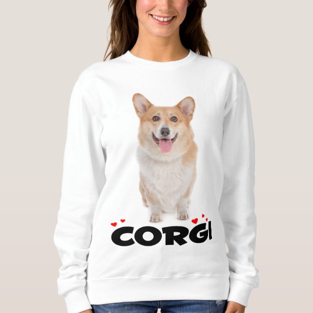 Sudadera Perro cachorro galés (Anverso)