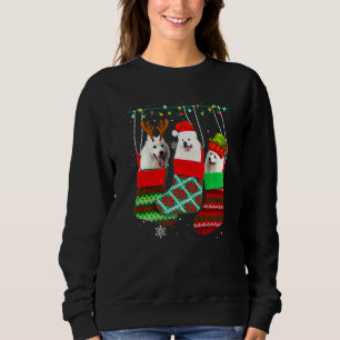 Sudadera Perro calcetines de Navidad American Eskimo pijama