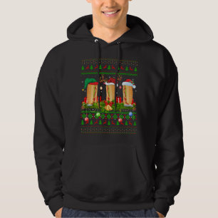 Sudadera Perro caliente Dish Lover Xmas Santa Ugly Hot Dog