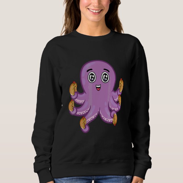 Sudadera Perro Caliente Pulpo Adorable (Anverso)