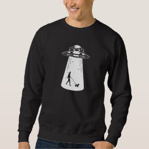 Sudadera Perro Caminar Alien Alien Ufo Espacio