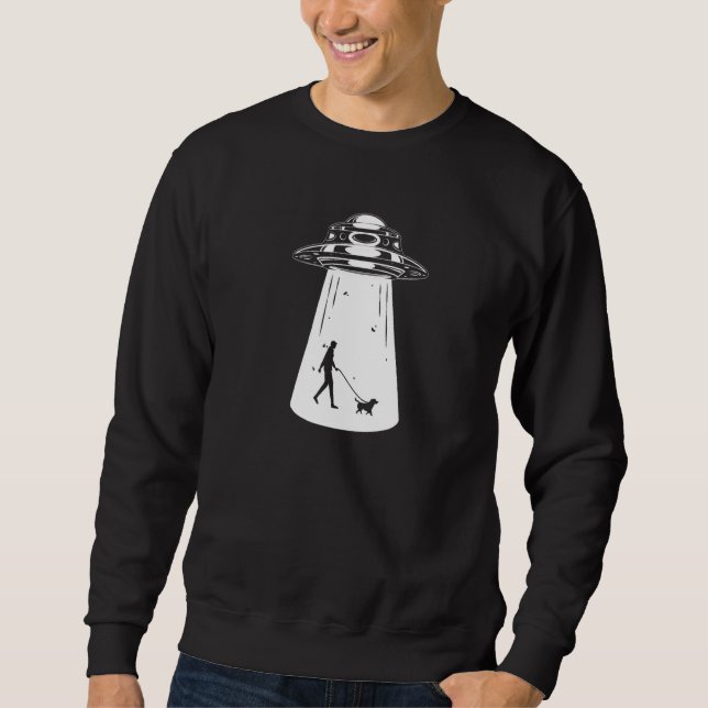 Sudadera Perro Caminar Alien Alien Ufo Espacio (Anverso)
