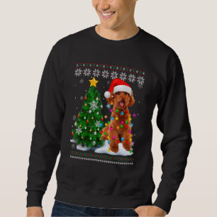 Sudadera Perro Caniche Feo Sombrero de Santa Luz del Árbol 